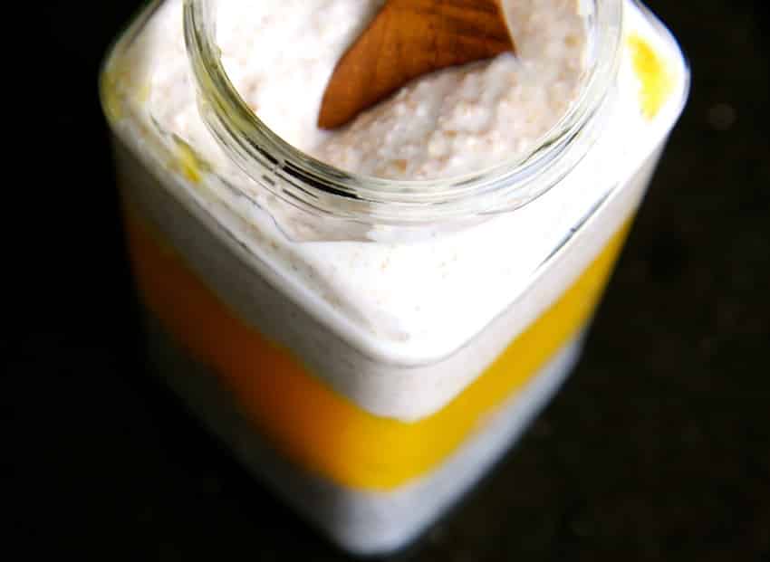 Rezept für Chia Overnight Oats mit Mangomus