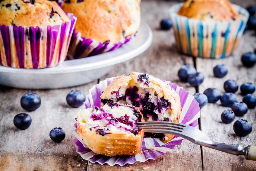 Rezept für Blaubeermuffins ohne Zucker ♥ Ernährung ohne Zucker