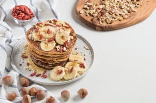 Bananenpfannkuchen mit Haferflocken ohne Zucker