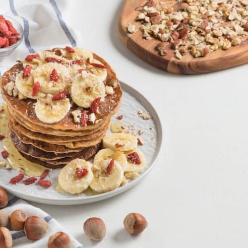 Bananenpfannkuchen mit Haferflocken ohne Zucker