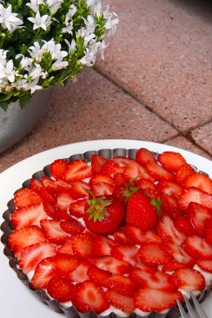Zuckerfreie Erdbeer-Tarte