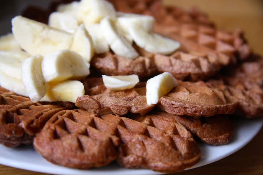 Schoko-Bananenwaffeln ohne Zucker ♥ Ernährung ohne Zucker