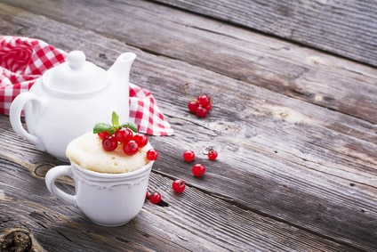 Rezept für einen Zitronen-Tassenkuchen ohne Zucker