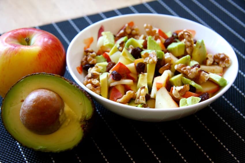 Rezept für Fruchtsalat mit Avocado ♥ Ernährung ohne Zucker