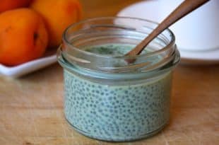 Rezept für einen Matcha-Chia-Pudding