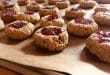 Rezept für zuckerfreie Haferplätzchen mit Marmelade