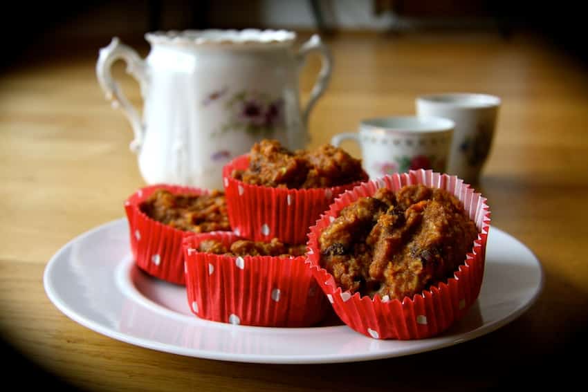 Rezept für Apfel-Möhren-Muffins ♥ Ernährung ohne Zucker