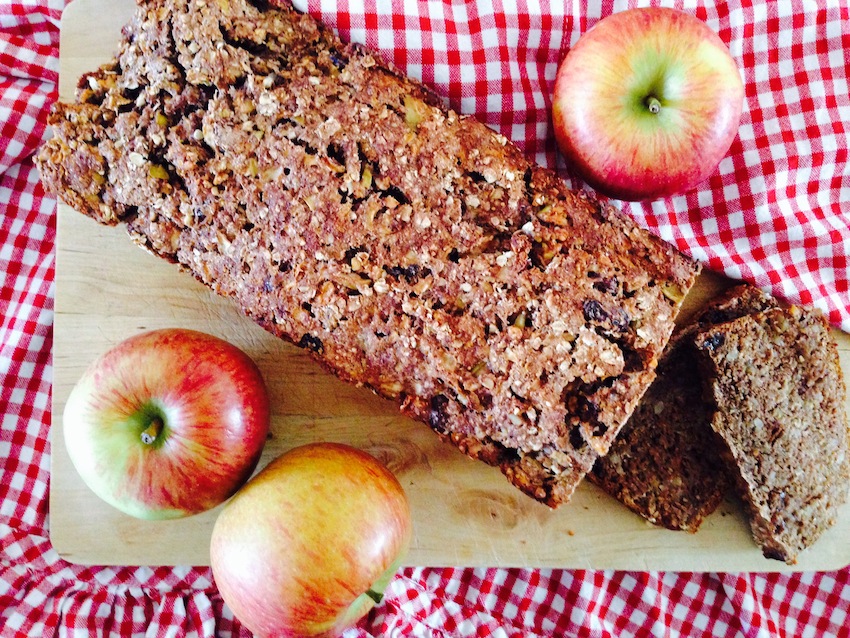 Rezept für ein Apfelbrot ohne Zucker