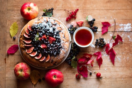 Rezept: gedeckter Apfelkuchen ohne Zucker