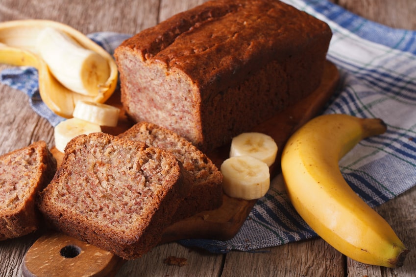 Rezept für ein Bananen-Müslibrot für Kinder