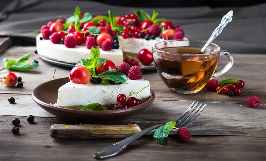 Rezept für Käsekuchen ohne Boden und Zucker