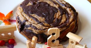 Rezept für einen Bananen-Schokokuchen ohne Zucker