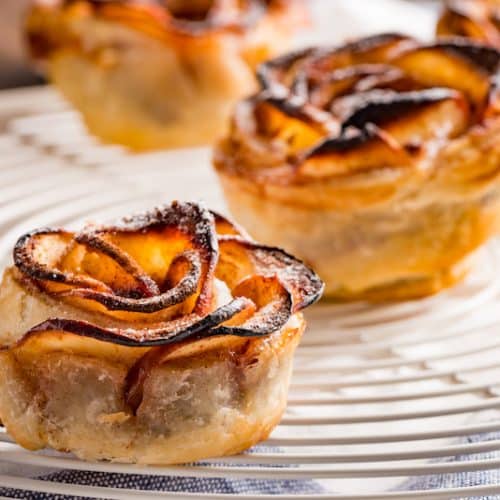 Apfel-Blätterteig-Küchlein ohne Zucker