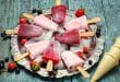 Beeren-Popsicles ohne Zucker